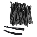 Maxbell 100 Count Flat Elastic Cord Stopper Making Face Masks Black_Flat Buckle