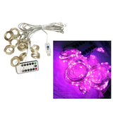 Maxbell Christmas 3x3m 300LED USB Curtain Fairy String Lights Pink