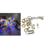 Maxbell Christmas 3x3m 300LED USB Curtain Fairy String Lights Colourful