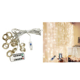 Maxbell Christmas 3x3m 300LED USB Curtain Fairy String Lights White