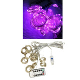 Maxbell Christmas 3x3m 300LED USB Curtain Fairy String Lights Purple