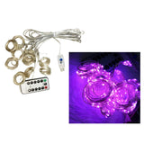 Maxbell Christmas 3x3m 300LED USB Curtain Fairy String Lights Purple