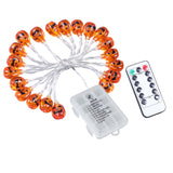 Maxbell Pumpkin String Light Halloween Spooky Battery LED Lights 2.5m 20 LED