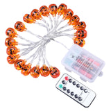 Maxbell Pumpkin String Light Halloween Spooky Battery LED Lights 2.5m 20 LED