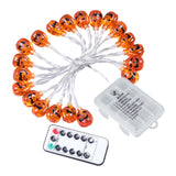 Maxbell Pumpkin String Light Halloween Spooky Battery LED Lights 2.5m 20 LED