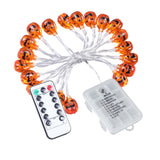 Maxbell Pumpkin String Light Halloween Spooky Battery LED Lights 2.5m 20 LED