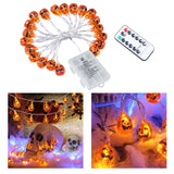 Maxbell Pumpkin String Light Halloween Spooky Battery LED Lights 2.5m 20 LED