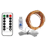 Maxbell 5V LED String Lights Copper Wire Multicolor Twinkle with Remote Control  10M 100LED Warm