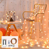 Maxbell 5V LED String Lights Copper Wire Multicolor Twinkle with Remote Control  10M 100LED Warm