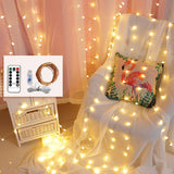 Maxbell 5V LED String Lights Copper Wire Multicolor Twinkle with Remote Control  10M 100LED Warm