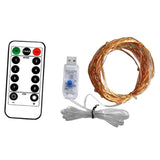 Maxbell 5V LED String Lights Copper Wire Multicolor Twinkle with Remote Control  10M 100LED Warm