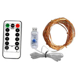 Maxbell 5V LED String Lights Copper Wire Multicolor Twinkle with Remote Control  10M 100LED Warm