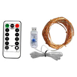 Maxbell 5V LED String Lights Copper Wire Multicolor Twinkle with Remote Control  10M 100LED Warm