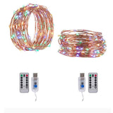 Maxbell 5V LED String Lights Copper Wire Multicolor Twinkle with Remote Control  10M 100LEDMulticolor