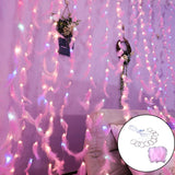 Maxbell Feather String Light Decorations Lamp Warm White Backdrop 3MX3M 300 lights