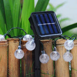 Maxbell 20 LED Solar String Lights Outdoor Garden Decor Lamp Waterproof white