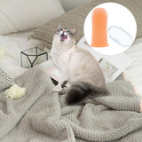 Maxbell Dog Finger Toothbrush Soft Dental Hygiene for Pet Health Supplies  Orange