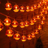 Maxbell String Lights Chinese New Year Traditional Red Lantern for Garden Party USB