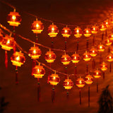 Maxbell String Lights Chinese New Year Traditional Red Lantern for Garden Party USB