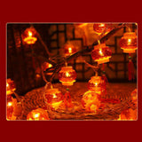 Maxbell String Lights Chinese New Year Traditional Red Lantern for Garden Party USB