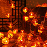 Maxbell String Lights Chinese New Year Traditional Red Lantern for Garden Party Battery