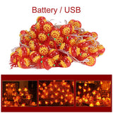 Maxbell String Lights Chinese New Year Traditional Red Lantern for Garden Party Battery