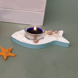 Maxbell Mediterranean Style Candle Holder Candlestick Stand Statue Party Fish