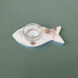 Maxbell Mediterranean Style Candle Holder Candlestick Stand Statue Party Fish