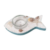 Maxbell Mediterranean Style Candle Holder Candlestick Stand Statue Party Fish