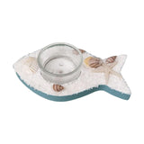 Maxbell Mediterranean Style Candle Holder Candlestick Stand Statue Party Fish