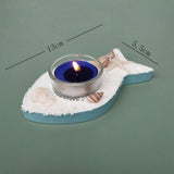 Maxbell Mediterranean Style Candle Holder Candlestick Stand Statue Party Fish