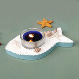 Maxbell Mediterranean Style Candle Holder Candlestick Stand Statue Party Fish
