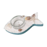 Maxbell Mediterranean Style Candle Holder Candlestick Stand Statue Party Fish