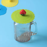 Maxbell 8x Reusable Silicone Cup Lids Coffee Mug Cover Dustproof Creative Style D