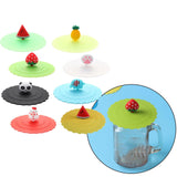 Maxbell 8x Reusable Silicone Cup Lids Coffee Mug Cover Dustproof Creative Style D