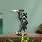 Maxbell dog Sculpture Dog Statue Organizer for Hallway modern Decor Black