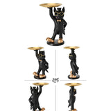 Maxbell dog Sculpture Dog Statue Organizer for Hallway modern Decor Black
