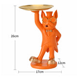 Maxbell dog Sculpture Dog Statue Organizer for Hallway modern Decor Yellow