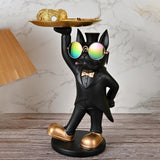 Maxbell dog Sculpture Dog Statue Organizer for Hallway modern Decor Yellow
