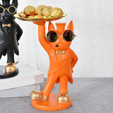 Maxbell dog Sculpture Dog Statue Organizer for Hallway modern Decor Yellow