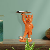 Maxbell dog Sculpture Dog Statue Organizer for Hallway modern Decor Yellow