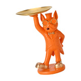 Maxbell dog Sculpture Dog Statue Organizer for Hallway modern Decor Yellow