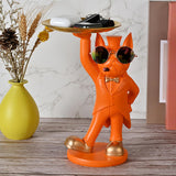Maxbell dog Sculpture Dog Statue Organizer for Hallway modern Decor Yellow