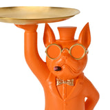 Maxbell dog Sculpture Dog Statue Organizer for Hallway modern Decor Yellow