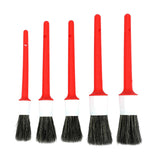 Maxbell Red Color Car Automobile Detailing Brush Accessories with Hole On Handle
