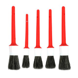 Maxbell Red Color Car Automobile Detailing Brush Accessories with Hole On Handle