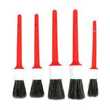 Maxbell Red Color Car Automobile Detailing Brush Accessories with Hole On Handle