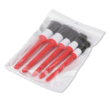 Maxbell Red Color Car Automobile Detailing Brush Accessories with Hole On Handle