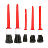 Maxbell Red Color Car Automobile Detailing Brush Accessories with Hole On Handle