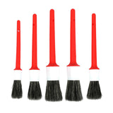 Maxbell Red Color Car Automobile Detailing Brush Accessories with Hole On Handle